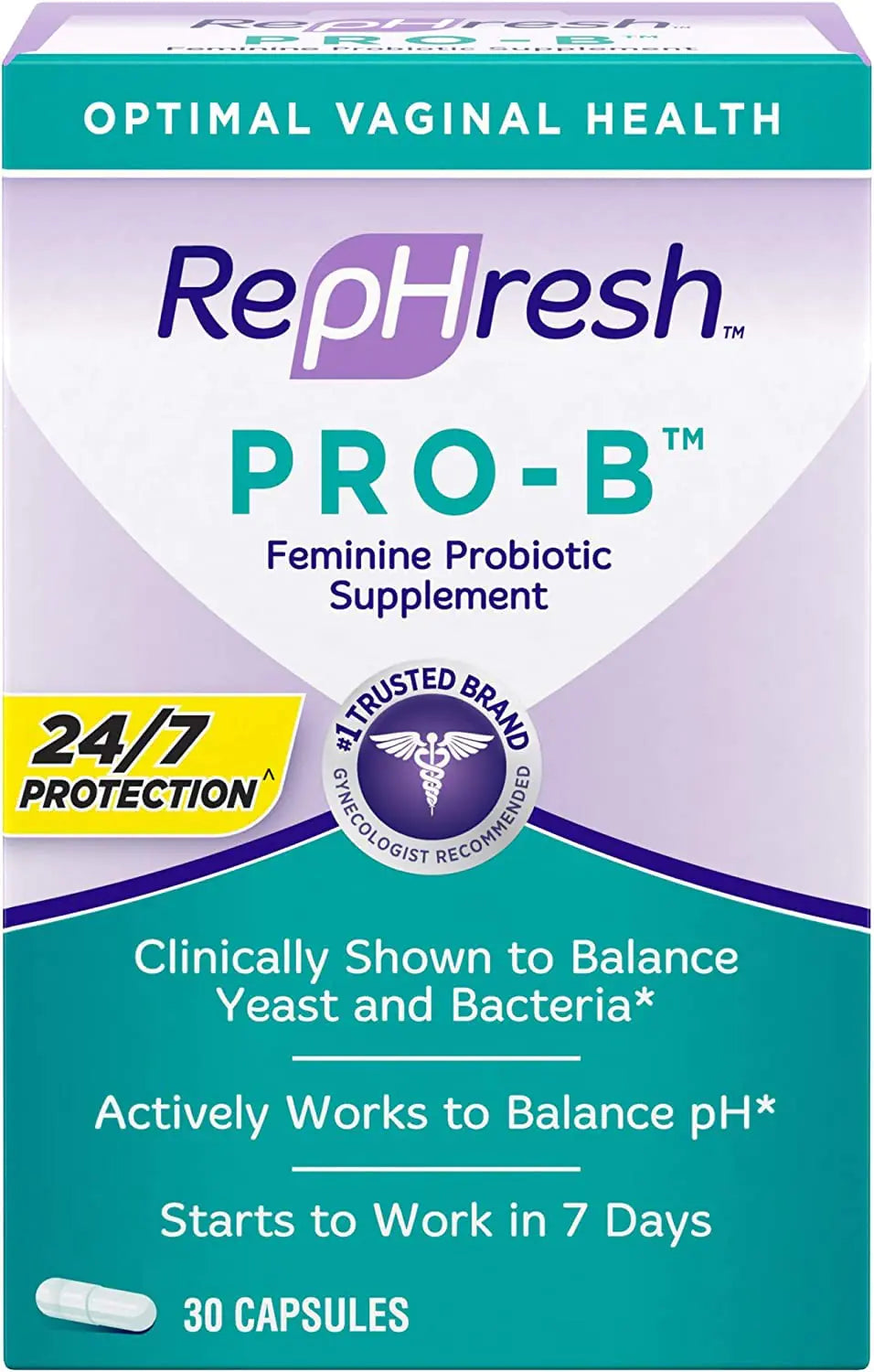 RepHresh Pro-B Probiotic Feminine Supplement